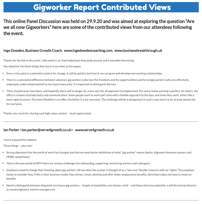 Gigworker Report Contributed Views